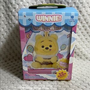 Miniso Winnie the Pooh SECRET Bee Vinyl Face Plush Pendant